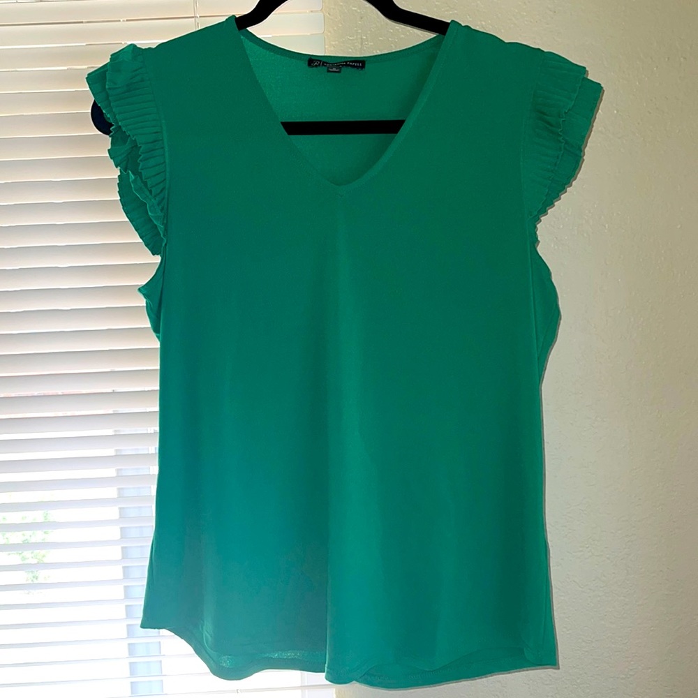 Adrianna papell green business top